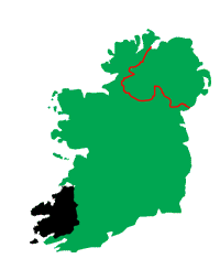 la contea di Kerry  nel sud-ovest dell'Irlanda